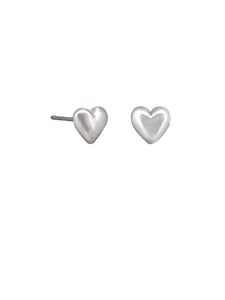 Silver Pixie Heart Studs  | Tiger Tree