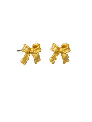 Gold Pollyanna Bow Earrings | Tiger Tree