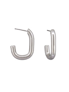 Silver J Hoops | Tiger Tree