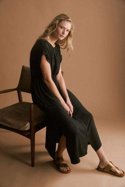 Kash Dress - Chocolate/Cobalt | Elk The Label