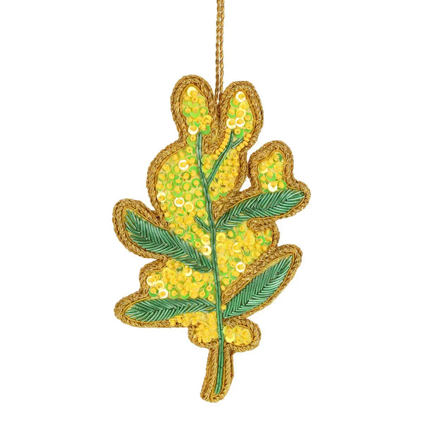Golden Wattle Hanging Tree Decoration | Florabelle