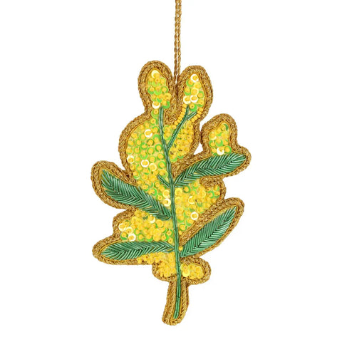 Golden Wattle Hanging Tree Decoration | Florabelle
