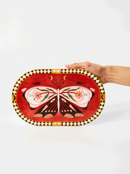 FABLE BUTTERFLY PINK OVAL | Jones & Co