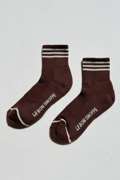 Girlfriend Socks - Mahogany | Le Bon Shoppe