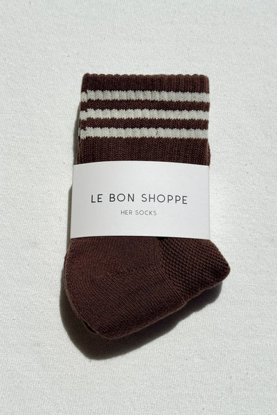 Girlfriend Socks - Mahogany | Le Bon Shoppe
