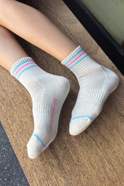 Girlfriend Socks - Bright Grey | Le Bon Shoppe