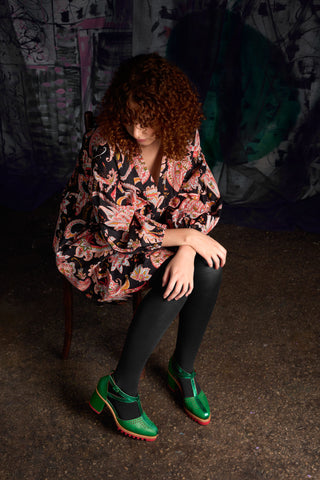 Geo Wool Tights - Black | Tightology