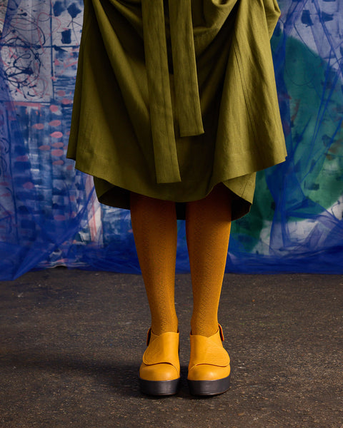 Geo Wool Tights - Ochre | Tightology