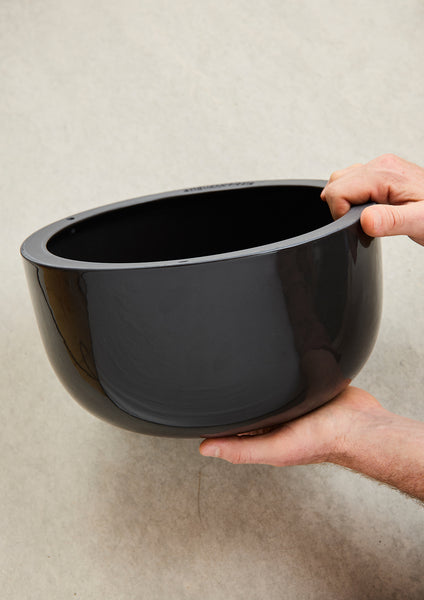 Glazed Earth Hanging Planter black onyx, large | Angus and Celeste