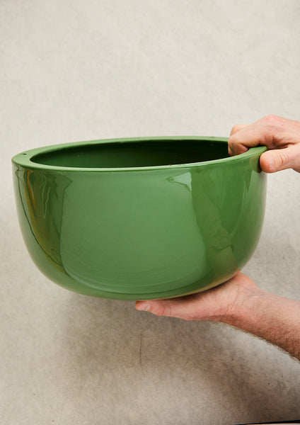 Glazed Earth Hanging Planter forest green, large | Angus and Celeste