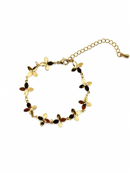 Gold Flower Garland Bracelet  | Tiger Tree