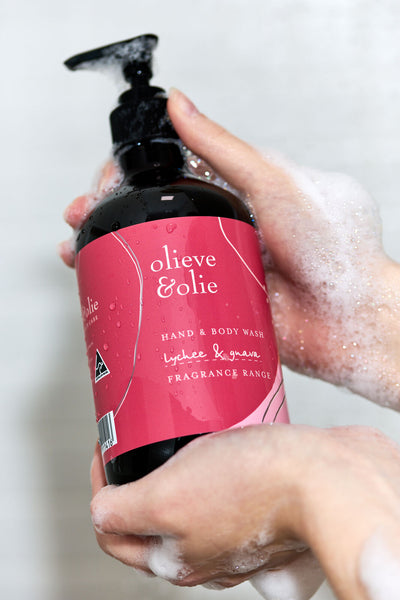 Limited Edition Hand & Body Wash - Lychee & Guava | Olieve & Olie