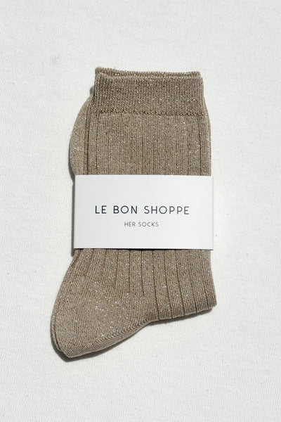 Her Socks - Modal Lurex Ash Glitter | Le Bon Shoppe