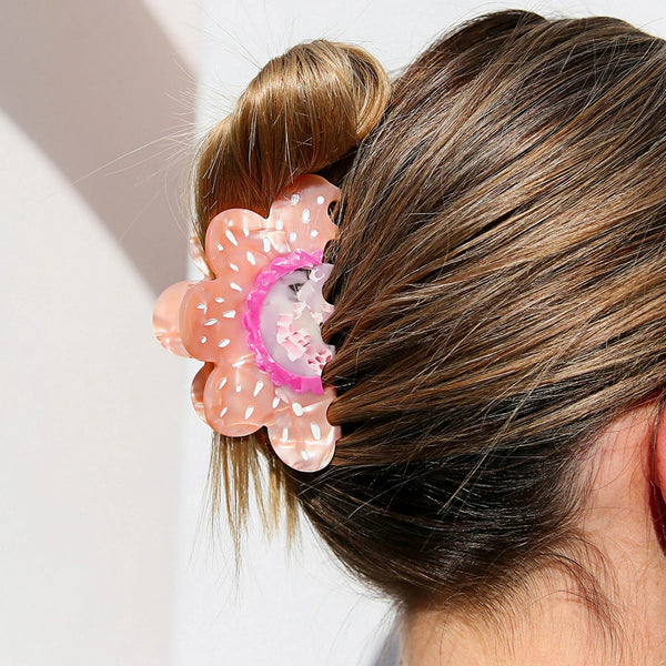 Pink Flower Claw | Kingston Jewellery