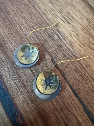 Medium Mixed Metal Earring #4 | Farbe Design