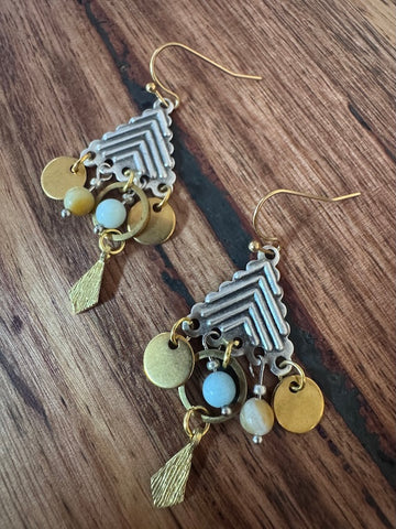 Medium Mixed Metal Earring #5 | Farbe Design
