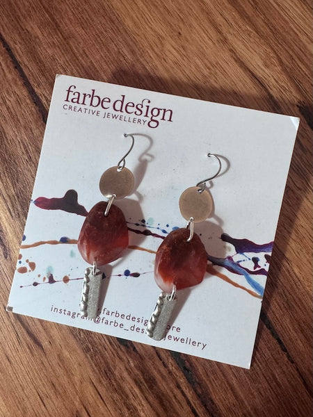 Resin Earring #5 | Farbe Designs