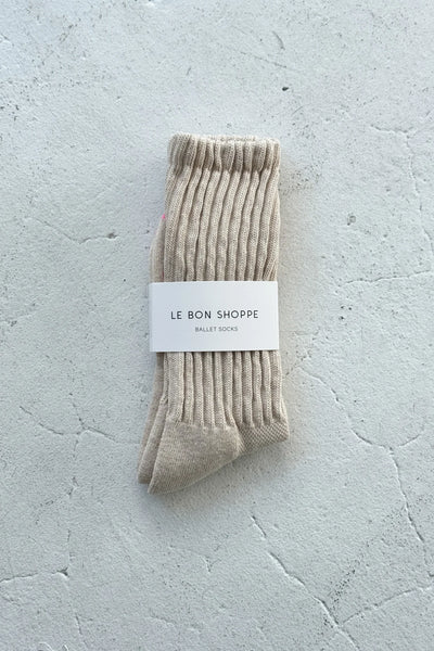 Ballet Socks - Oatmeal | Le Bon Shoppe