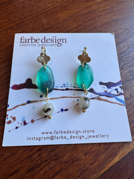 Resin Earring #6 | Farbe Design