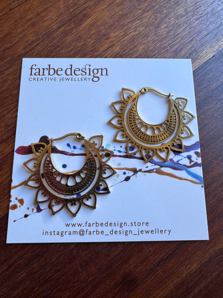Medium Mixed Metal Earring #13 | Farbe Design