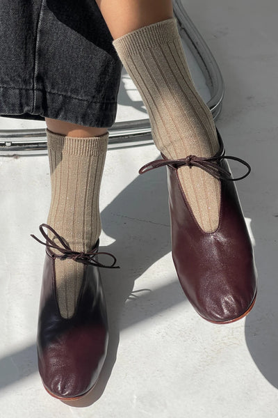 Her Socks - Modal Lurex Ash Glitter | Le Bon Shoppe