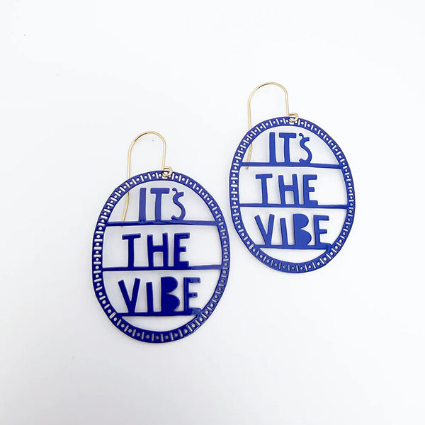 It's The Vibe earrings in Indigo | Denzandco