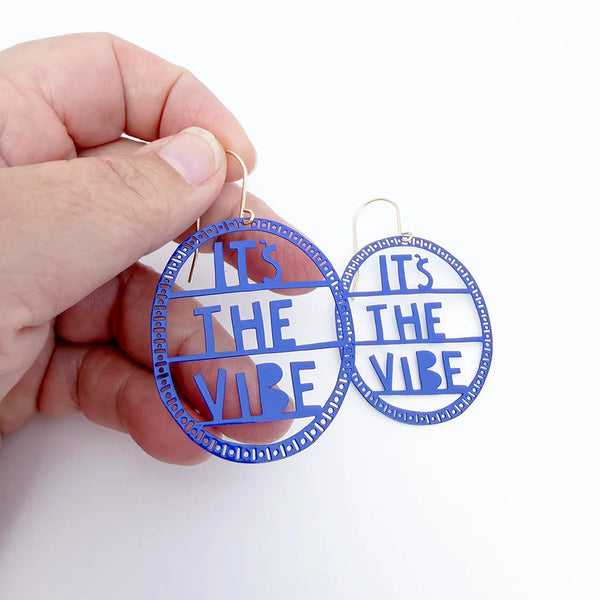 It's The Vibe earrings in Indigo | Denzandco