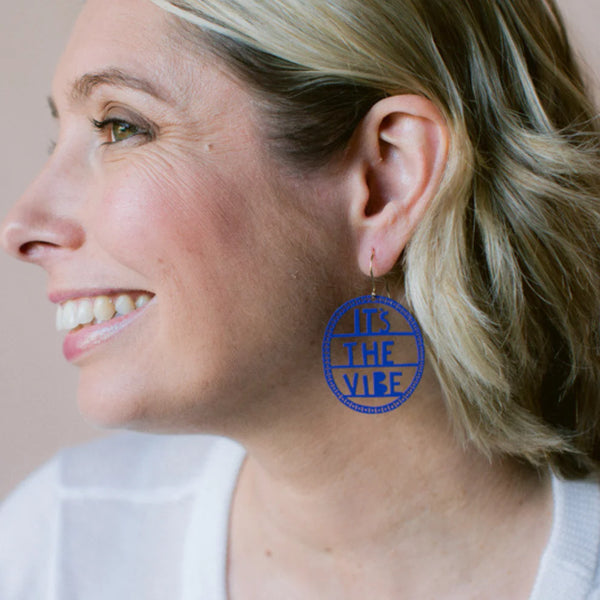 It's The Vibe earrings in Indigo | Denzandco