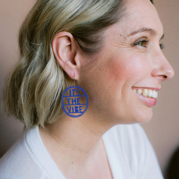 It's The Vibe earrings in Indigo | Denzandco