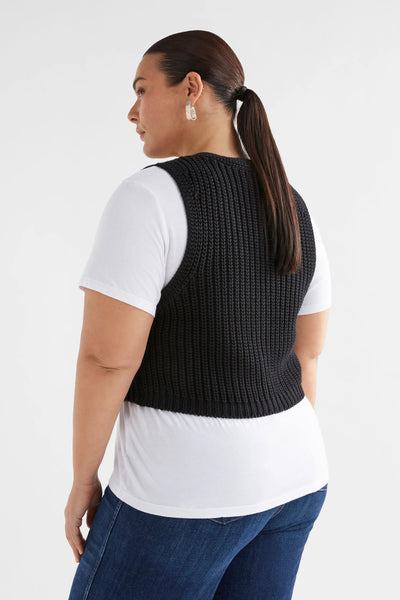 Kupa Knit Vest | Elk The Label | Black