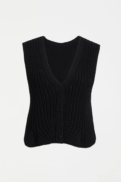 Kupa Knit Vest | Elk The Label | Black