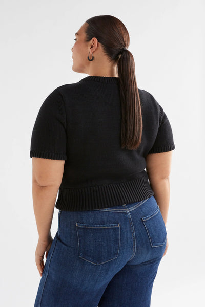 Luft Knit Top | Elk The Label | Black