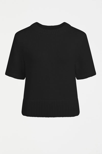 Luft Knit Top | Elk The Label | Black