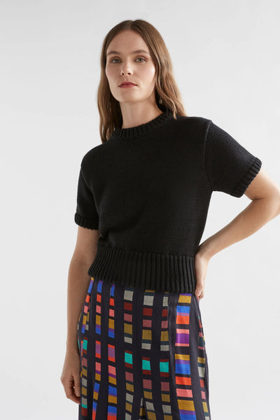 Luft Knit Top | Elk The Label | Black