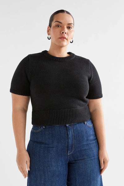 Luft Knit Top | Elk The Label | Black