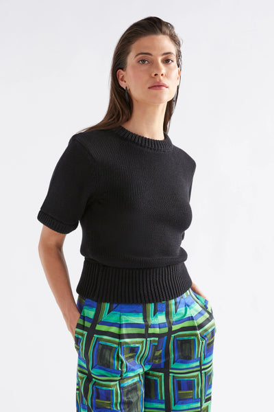 Luft Knit Top | Elk The Label | Black