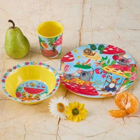 Children’s Melamine Set Bush Party | La La Land