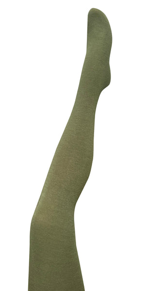 Luxe Merino Wool Tights – Olive | Tightology