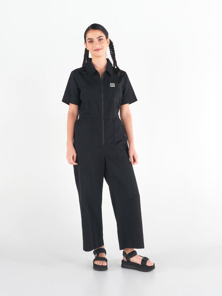 Stella Jumpsuit - Liquorice Black | Madge Goods