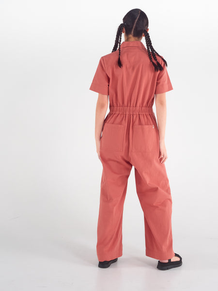 Stella Jumpsuit - Terracotta Red | Madge Goods