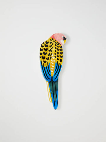 AERIAL YELLOW ROSELLA WALL ART | Jones and Co.