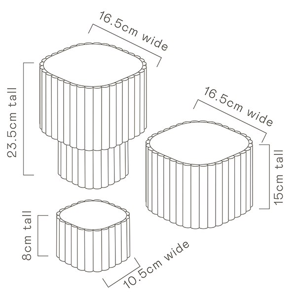 Modular Stack Planter | Sand | Angus and Celeste