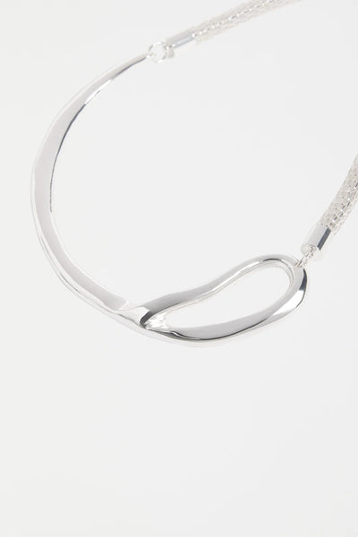 Delaa Chocker Necklace - Silver | Elk The Label