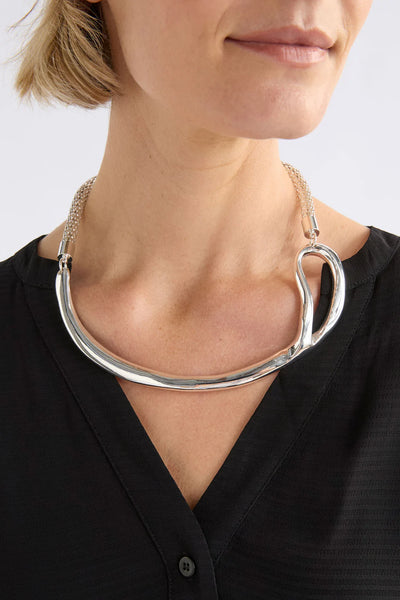 Delaa Chocker Necklace - Silver | Elk The Label