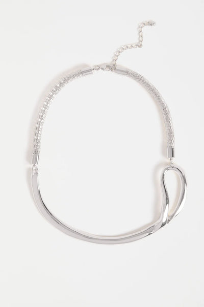 Delaa Chocker Necklace - Silver | Elk The Label