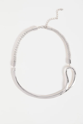 Delaa Chocker Necklace - Silver | Elk The Label