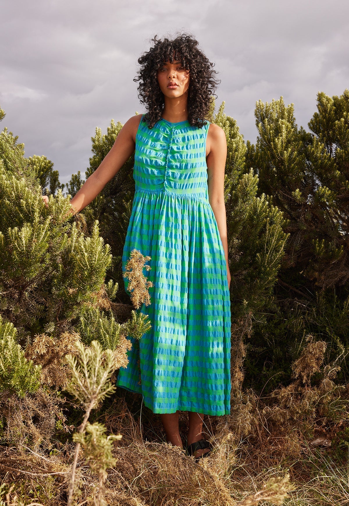 Khai Dress | Nancybird | Verdant Check