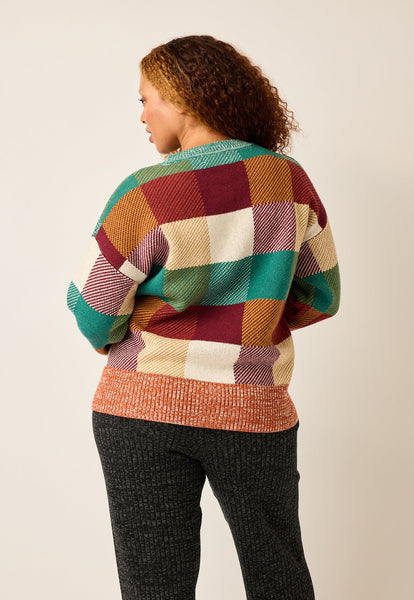 Matilda Knit | Nancybird | Sunrise Check | FINAL SALE SIZE 16 & 18