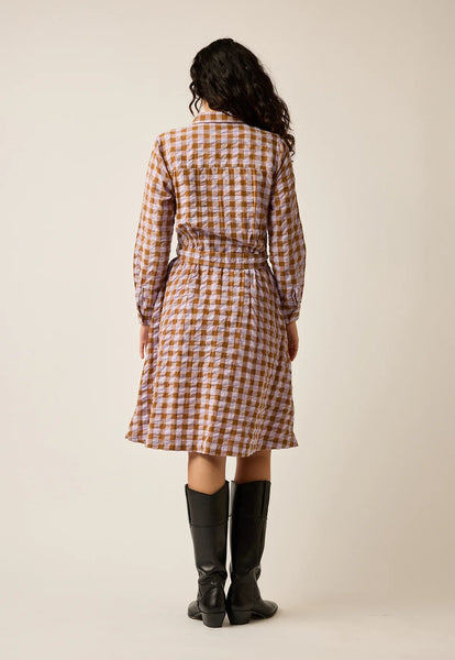 Daze Shirt Dress | Nancybird | Autumn Check | FINAL SALE SIZE 16 & 18