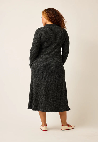 Simona Long Sleeve Rib Dress | Nancybird | FINAL SALE LAST SIZE 18